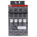 Contactor ABB AF38-40-00-11 AF de 4 polos, 4 NA, 55 A, bobina 24 V ac / dc, 18,5 kW