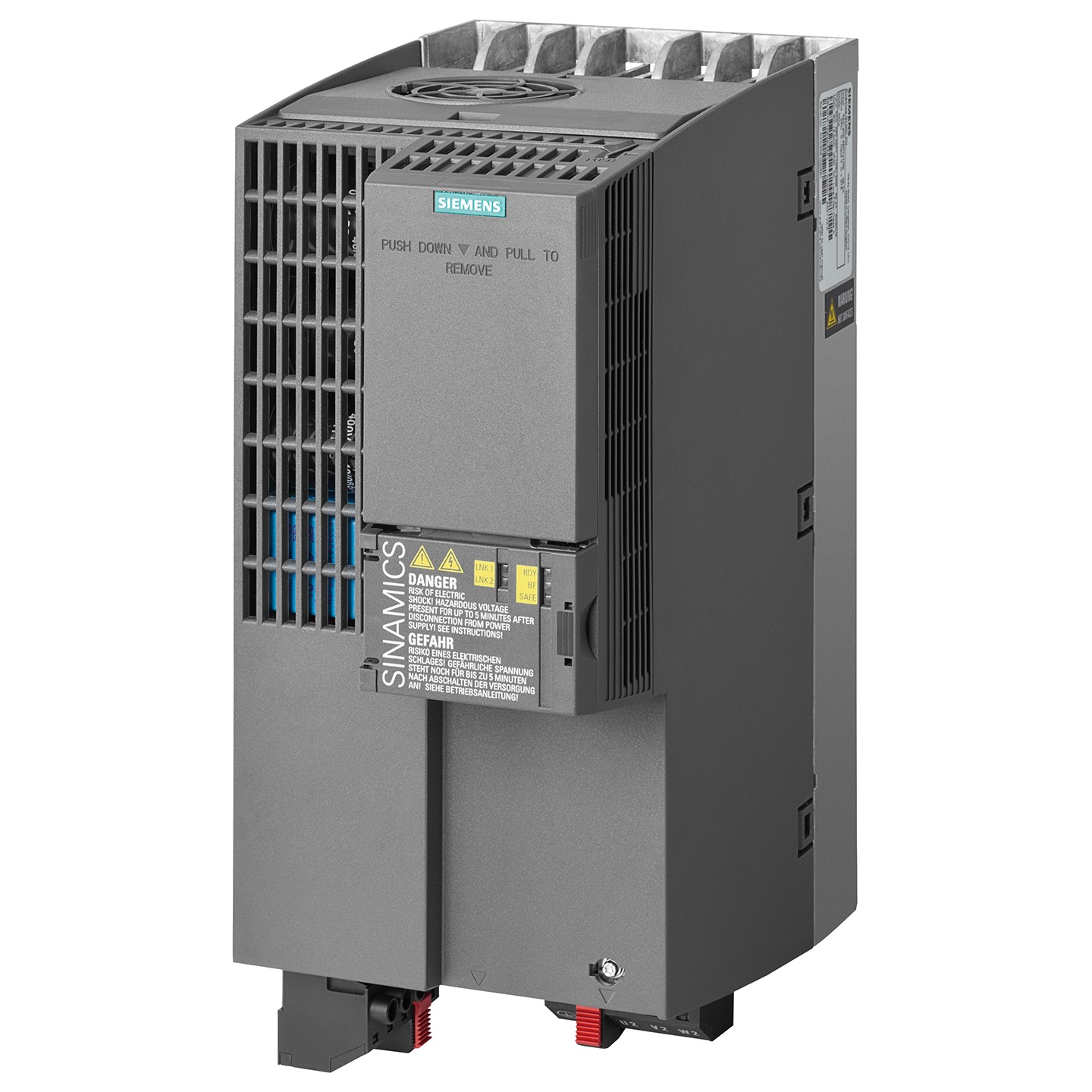 Variador de frecuencia Siemens serie SINAMICS G120C, 15 kW, 400 V ac, 3 fases, 31 A, 0 → 550Hz, IP20, Modbus