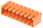 Conector macho para PCB WeidmÃller serie OMNIMATE SL de 8 vías, 1 fila, paso 3.5mm, para soldar, Orificio Pasante