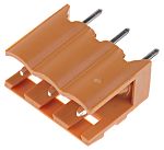 Conector macho para PCB Weidmüller serie OMNIMATE SL de 3 vías, 1 fila, paso 5.08mm, para soldar, Orificio Pasante