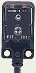 Fotocélula rectangular Omron, Sistema Difuso, alcance 5 mm → 30 mm, salida PNP, Precableado, IP67