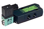 Electroválvula neumática EMERSON – ASCO, Serie 551, Rosca G 1/4, Función 3/2, 5/2, Piloto/Resorte, NAMUR, 10l/min