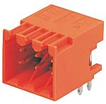 Conector macho para PCB Ángulo de 90° Weidmüller serie OMNIMATE S2L de 6 vías, 2 filas, paso 3.5mm, para soldar,