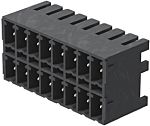 Conector macho para PCB Ángulo de 90° WeidmÃller serie OMNIMATE SC de 6 vías, 2 filas, paso 3.81mm, para soldar,