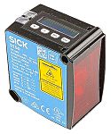 Sensor de distancia rectangular Sick, Sistema Supresión de Fondo, alcance 200 mm → 10 m., salida analógica,
