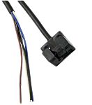 Fotocélula rectangular Omron, Sistema Barrera de Luz, alcance 5 mm, salida NPN, Cable de 4 hilos de 1 m., IP50