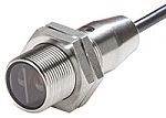 Fotocélula de cuerpo cilíndrico Omron, Sistema Reflex, alcance 100 mm → 4 m., salida PNP, Precableado, IP67,