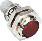 Fotocélula de cuerpo cilíndrico Sick Energético, alcance 3 mm → 115 mm, salida Conmutación de luz, PNP, Conector