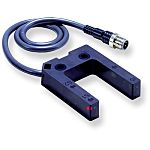 Fotocélula de horquilla Omron, Sistema Barrera de Luz, alcance 25 mm, salida PNP, Conector precableado M12
