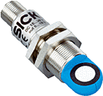 Sensor ultrasónico Sick, M18 x 1, alcance 12 → 1000 mm, salida NPN, PNP, 10 → 30 V, 10Hz