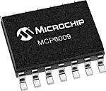 Amplificadores operacionales MCP6009-E/SL, 1,8 → 5,5 V 1MHZ SOIC, 14 pines, Entrada / salida Rail-to-Rail