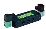 Válvula piloto de solenoide EMERSON – ASCO, Serie 551, Rosca G 1/4, Función 5/3 NC, Electroneumático, Orificio Pasante
