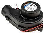 Ventilador centrífugo ebm-papst de 77.3 x 102.44 x 58.85mm, alim 12 V dc, salida PWM, caudal 24m³/h, 50dB, 4800rpm, IP20